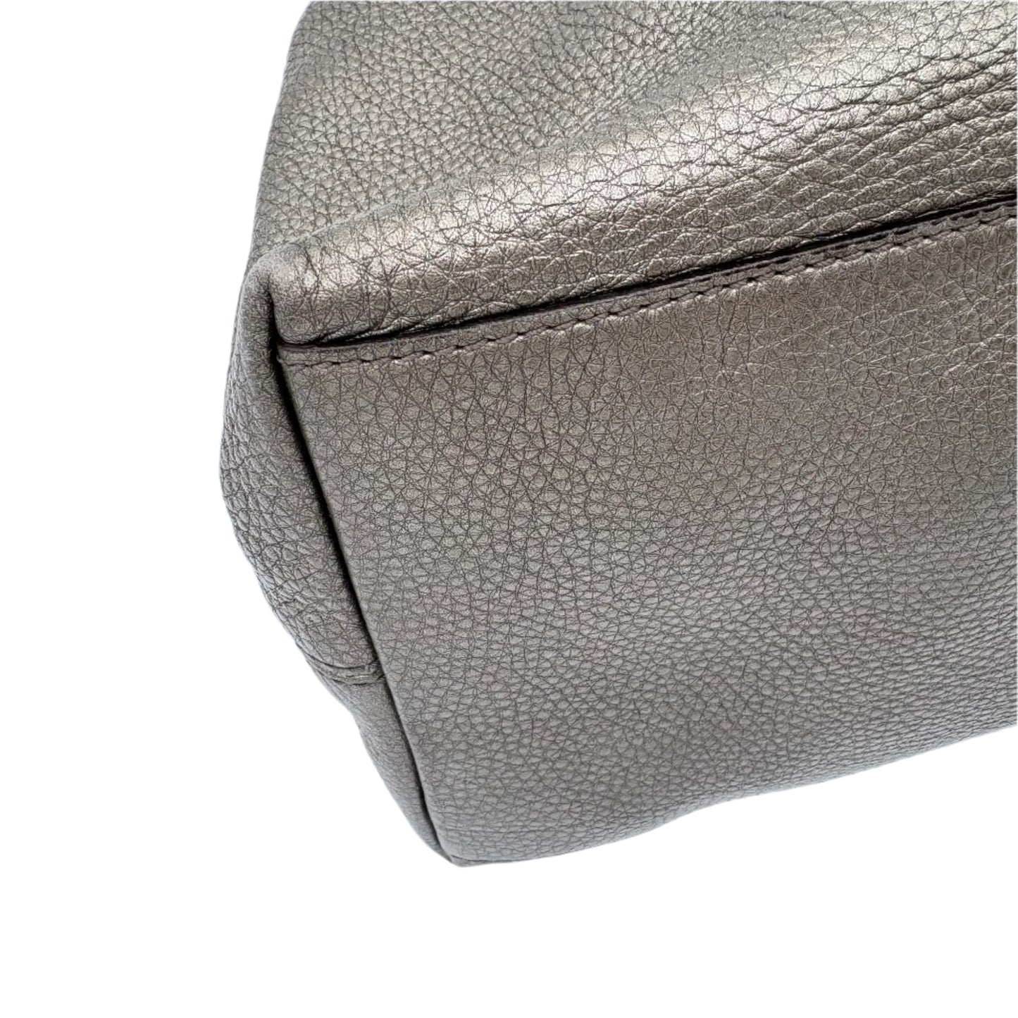 Gucci Soho Medium Leather Tote-Pewter