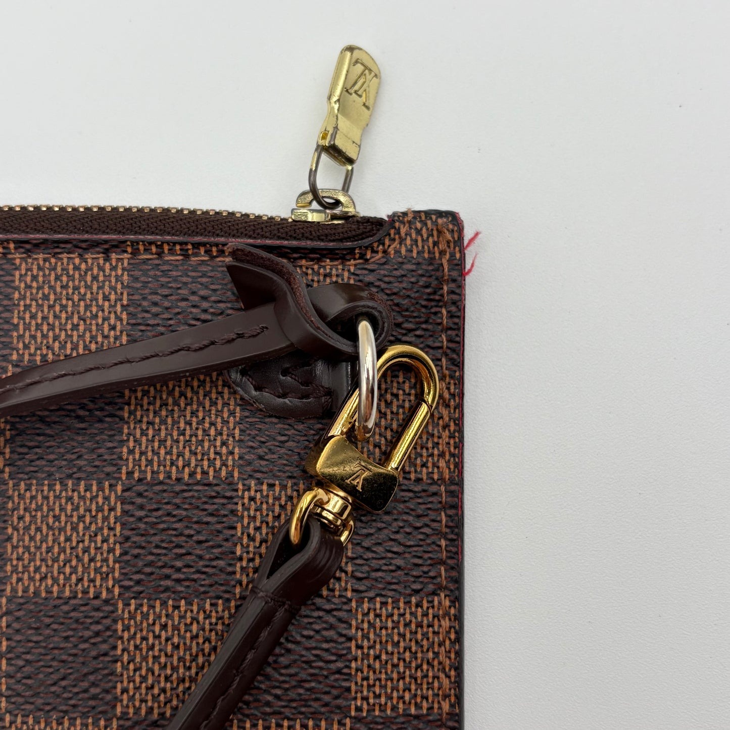 2016 Louis Vuitton Wristlet Pouch Damier Ebene