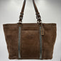 Coach Beaded Suede Tote