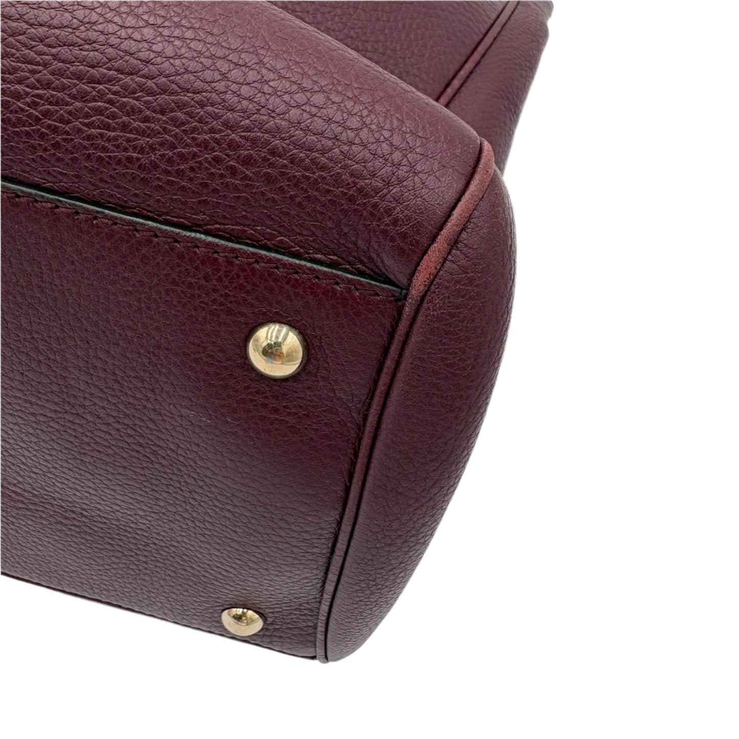Gucci Bamboo Shopper Tote Bag-Burgundy