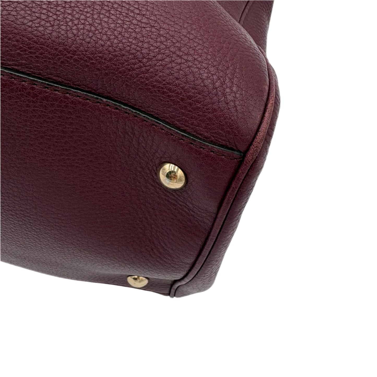Gucci Bamboo Shopper Tote Bag-Burgundy