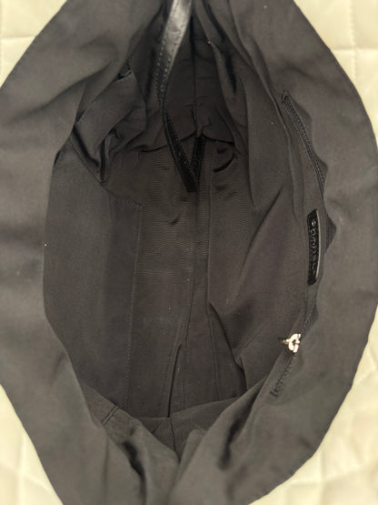 2010 Chanel Lambskin & Grosgrain CC Drawsting Tote