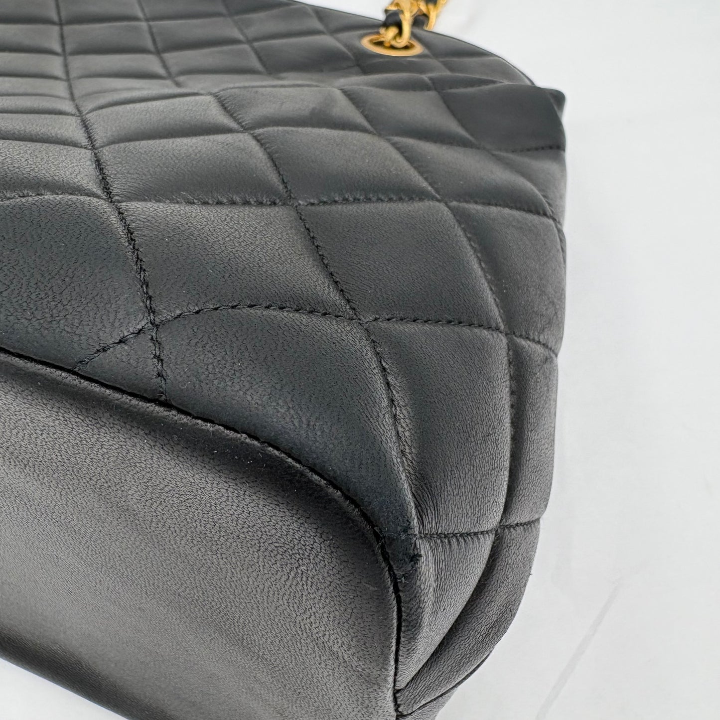 1996-1997 Chanel Lambskin Kisslock Tote