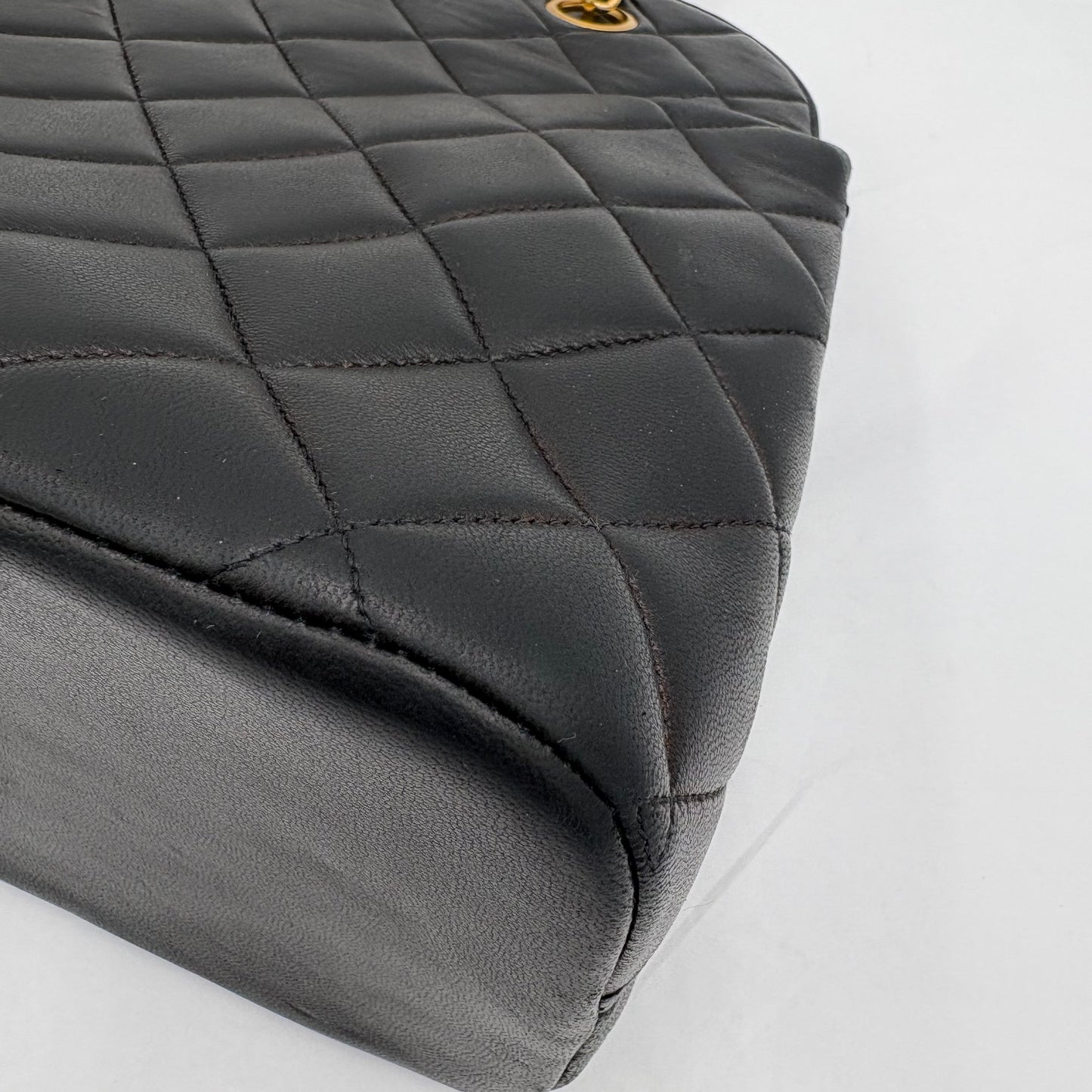 1996-1997 Chanel Lambskin Kisslock Tote