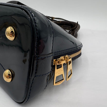 2017 Louis Vuitton Alma BB Navy Vernis/Monogram