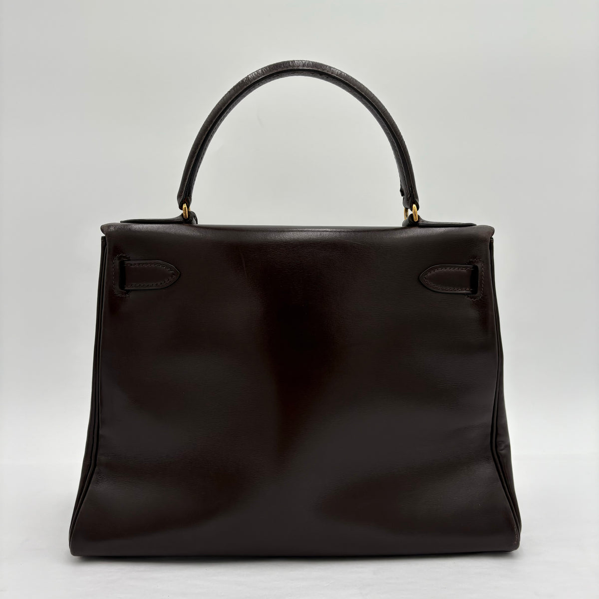 1981 Hermes Box Calf Gold H/W Kelly