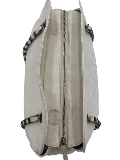 2010 Chanel Dual Pocket Bag-Ivory
