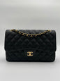 2018 Chanel Double Flap Bag-Black Caviar : Jumbo