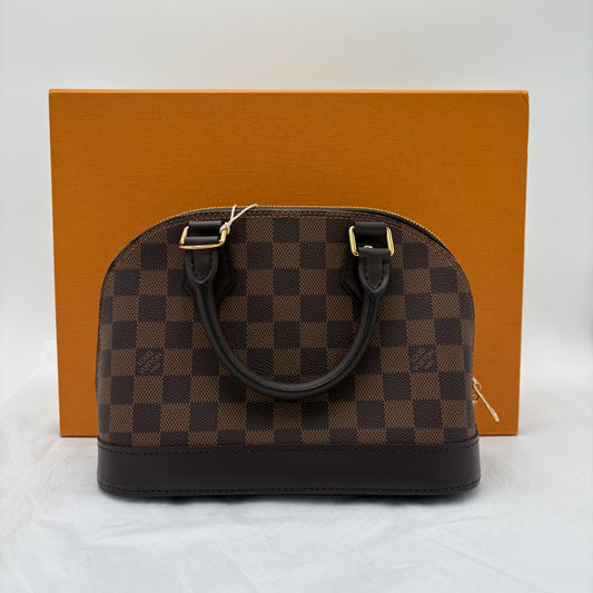NIB Louis Vuitton Alma BB Damier Ebene