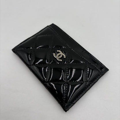 2014-15 Chanel Quilted Patent Card Holder
