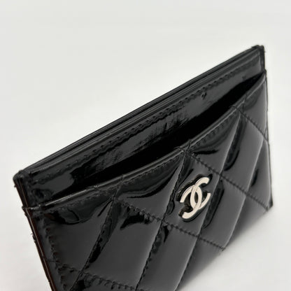 2014-15 Chanel Quilted Patent Card Holder