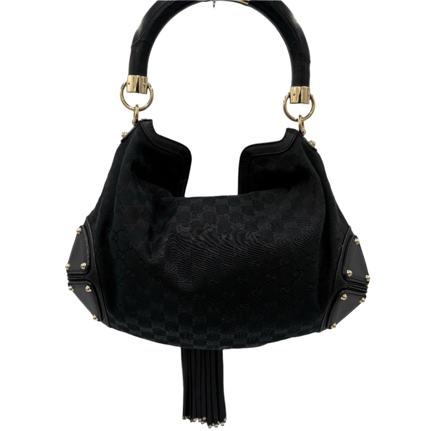 Gucci Indy Bamboo Tassel Handbag