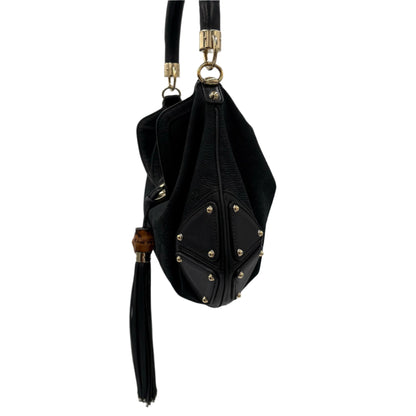 Gucci Indy Bamboo Tassel Handbag