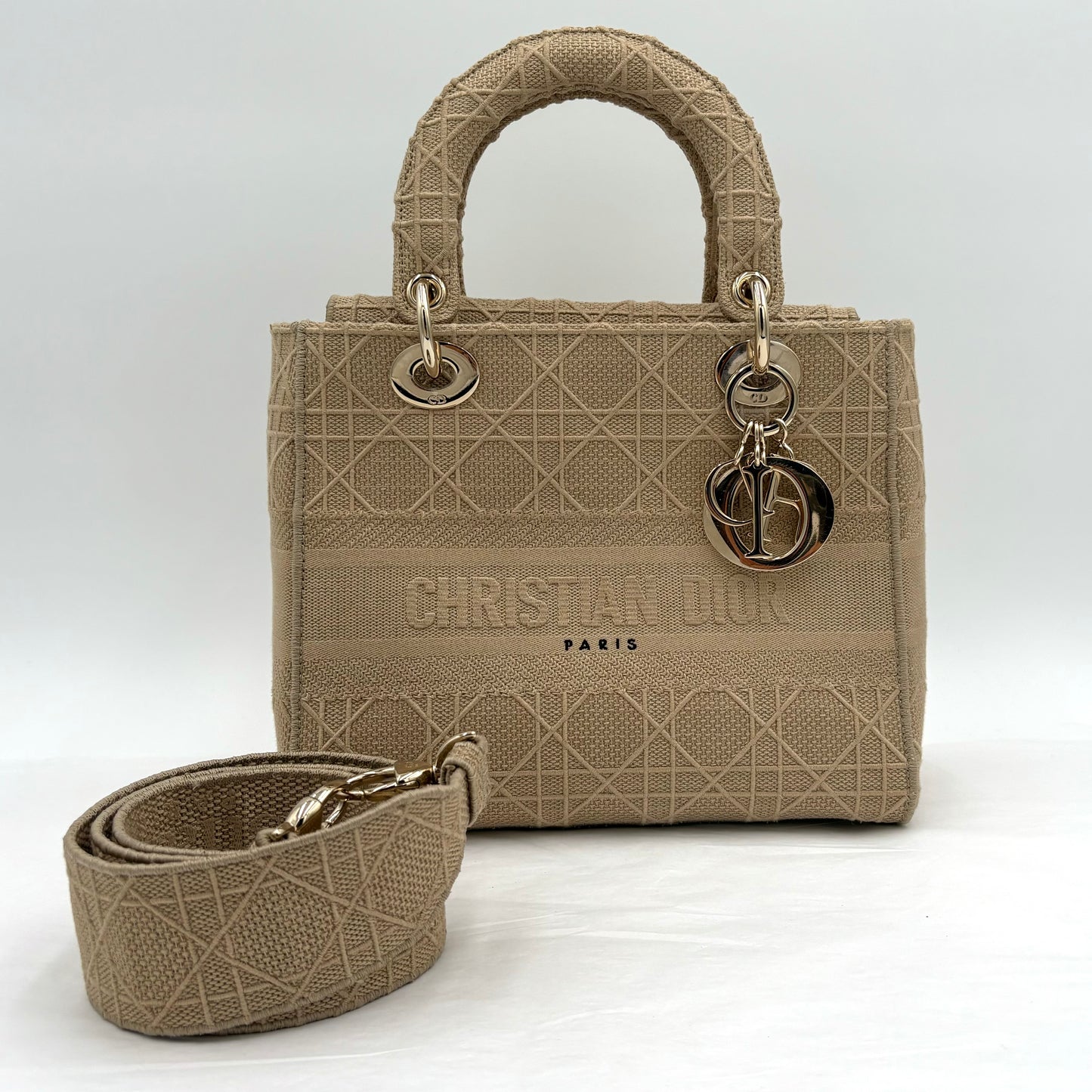 Christian Dior Lady D-Lite Bag w/Strap