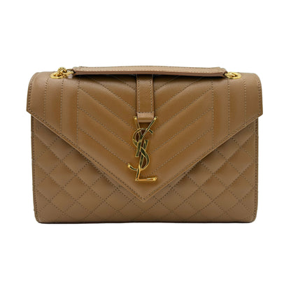 Saint Laurent Envelope Medium Matelassé Lambskin Bag
