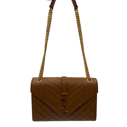 Saint Laurent Envelope Medium Matelassé Lambskin Bag