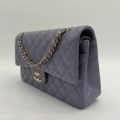 Chipped Chanel Quilted Lambskin Classic Double Flap
