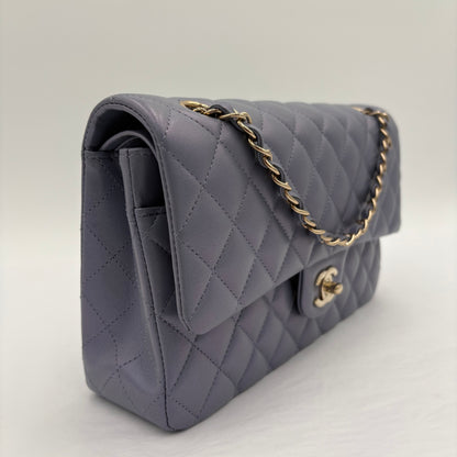Chipped Chanel Quilted Lambskin Classic Double Flap