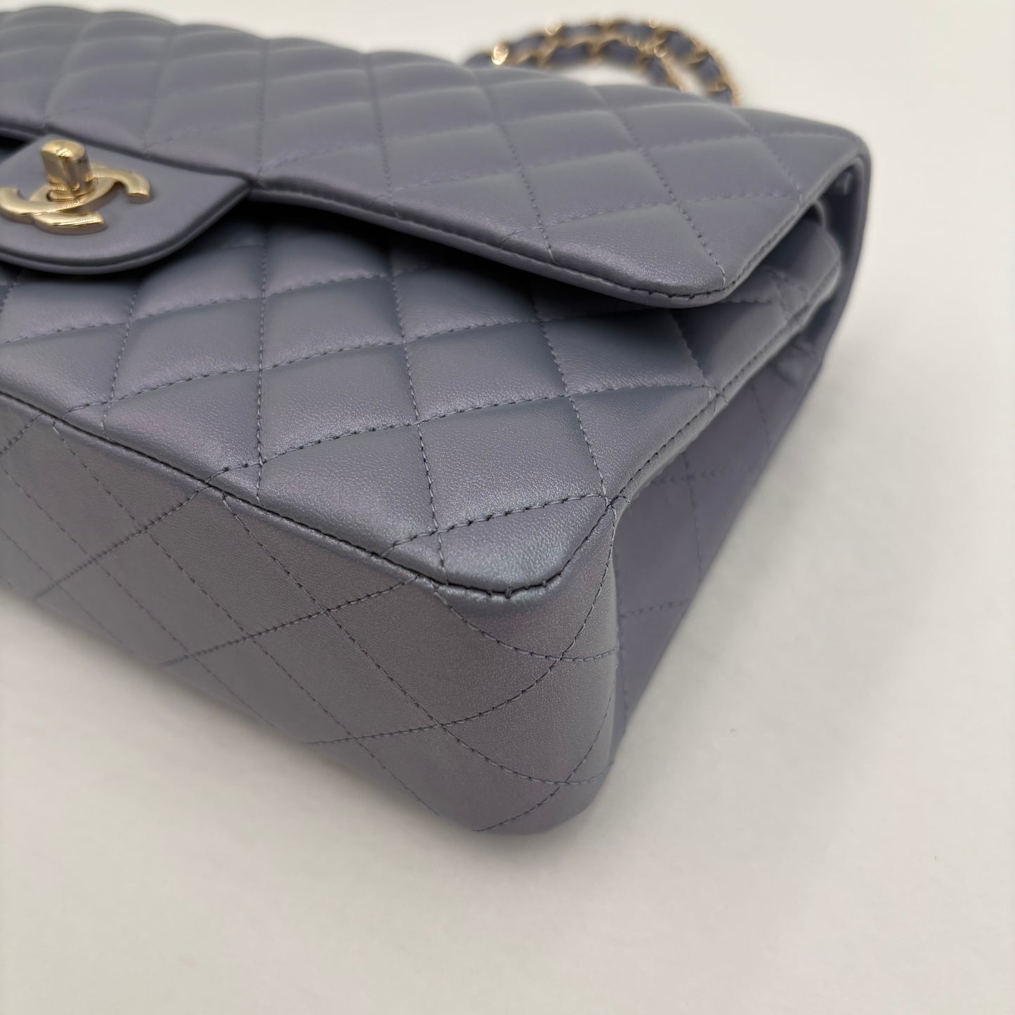 Chipped Chanel Quilted Lambskin Classic Double Flap