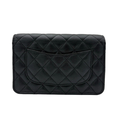 MINT 2023 Chanel Quilted Caviar Wallet On Chain