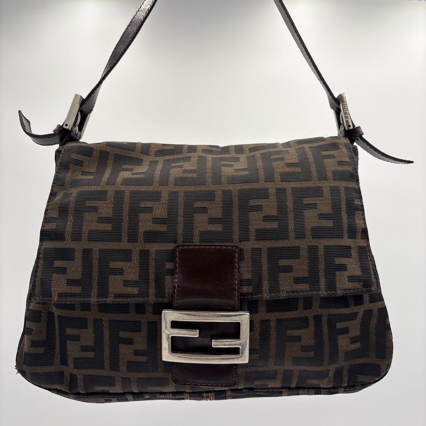 Fendi Zucca FF Monogram Mama Baguette AsIs