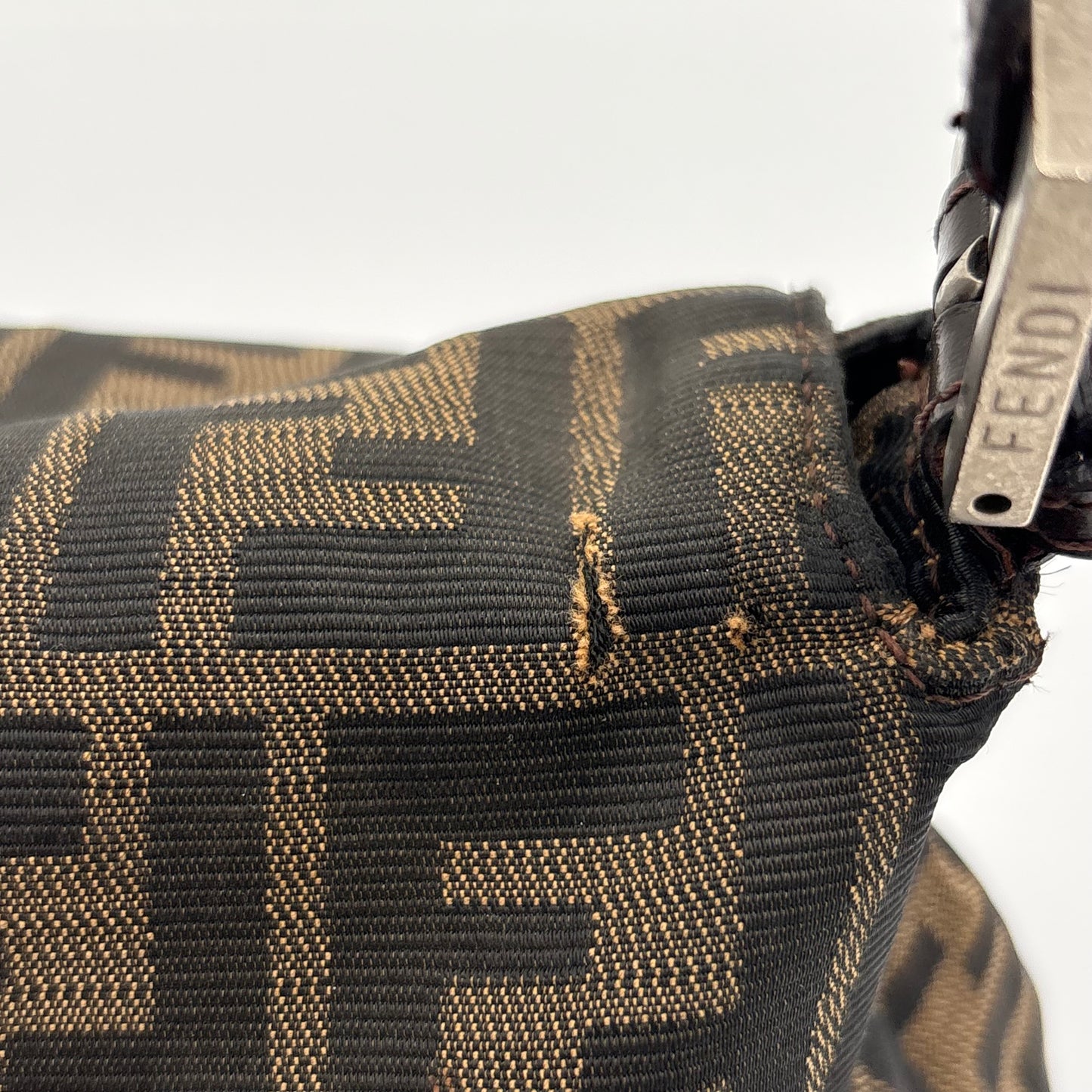 Fendi Zucca FF Monogram Mama Baguette AsIs