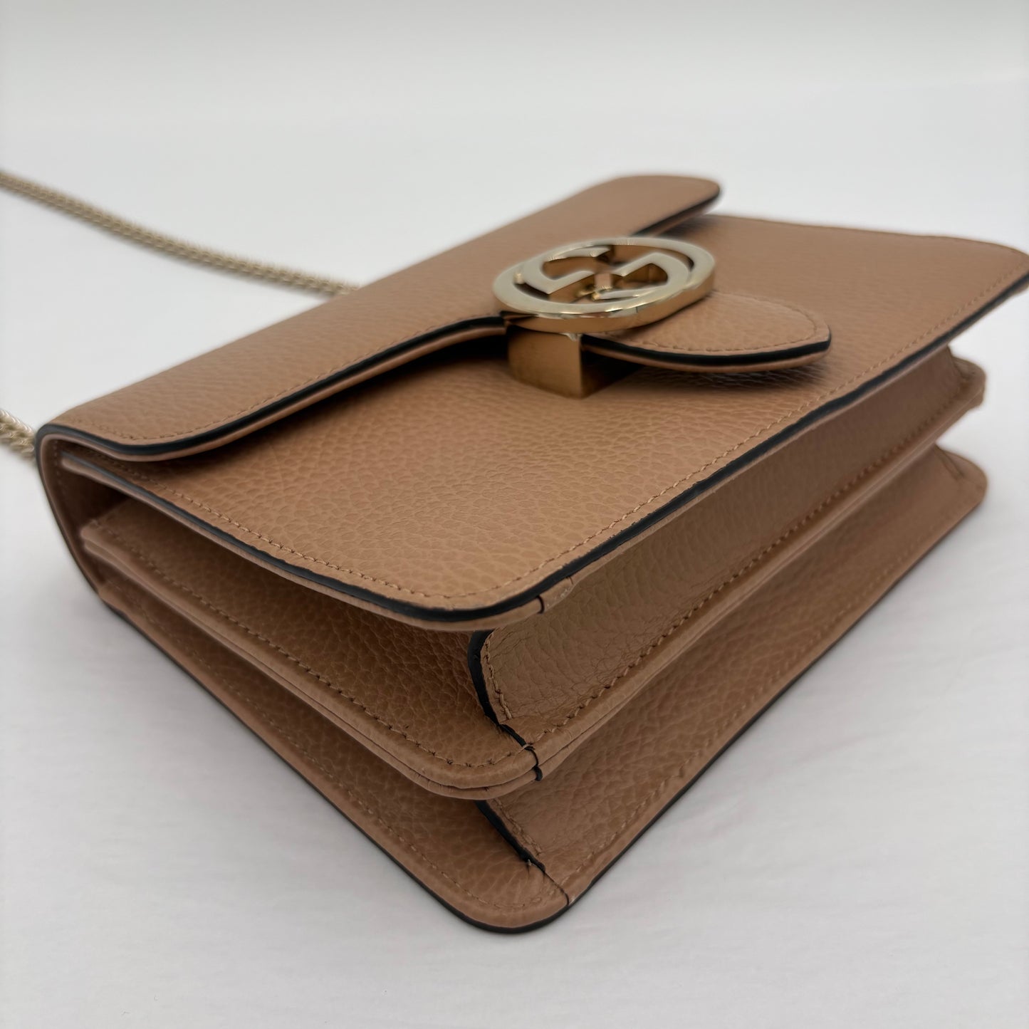 Gucci Dollar Calfskin Interlocking GG Crossbody