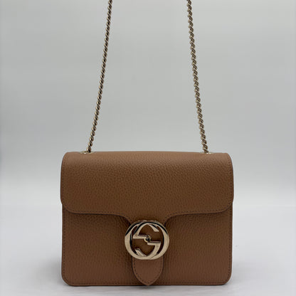 Gucci Dollar Calfskin Interlocking GG Crossbody