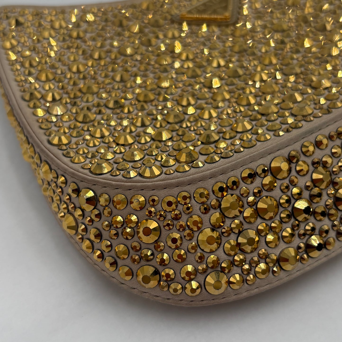 Prada Cleo Crystal Embellished Small Shoulder Bag