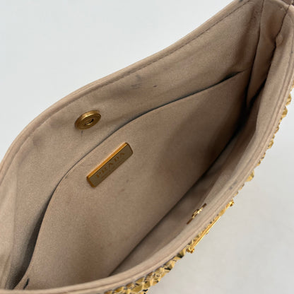 Prada Cleo Crystal Embellished Small Shoulder Bag