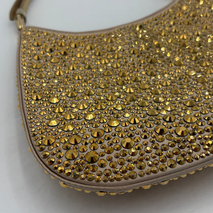 Prada Cleo Crystal Embellished Small Shoulder Bag