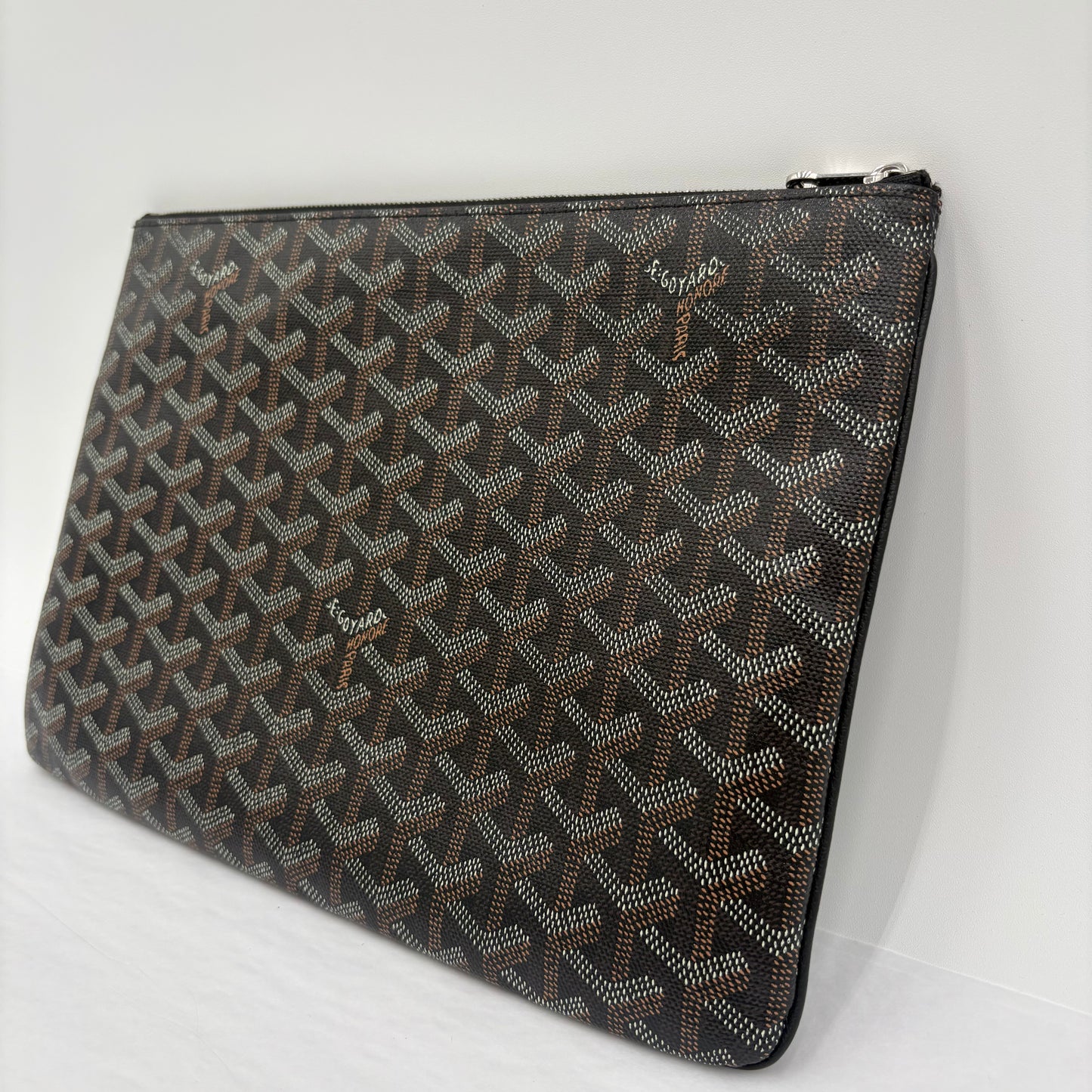 MIB Goyard Senat Zip Pouch Canvas GM
