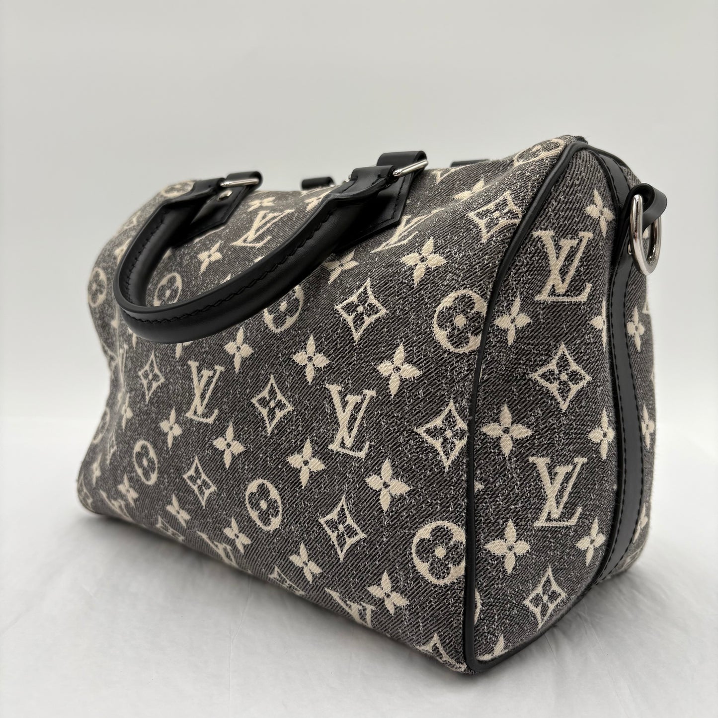 Louis Vuitton Jacquard Denim Speedy Bandouliere 25