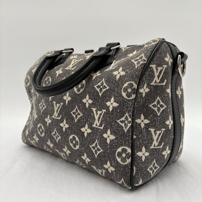 Louis Vuitton Jacquard Denim Speedy Bandouliere 25