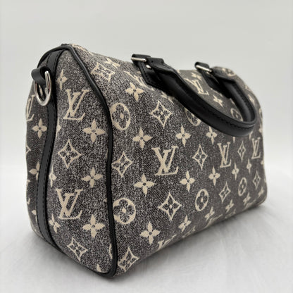 Louis Vuitton Jacquard Denim Speedy Bandouliere 25