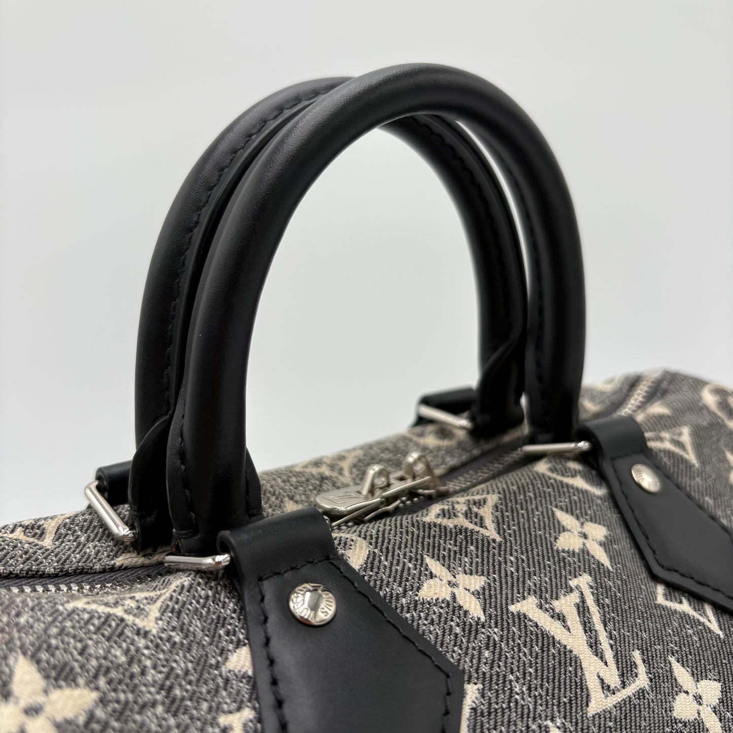 Louis Vuitton Jacquard Denim Speedy Bandouliere 25