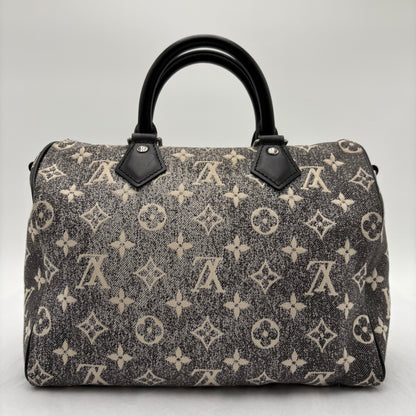 Louis Vuitton Jacquard Denim Speedy Bandouliere 25