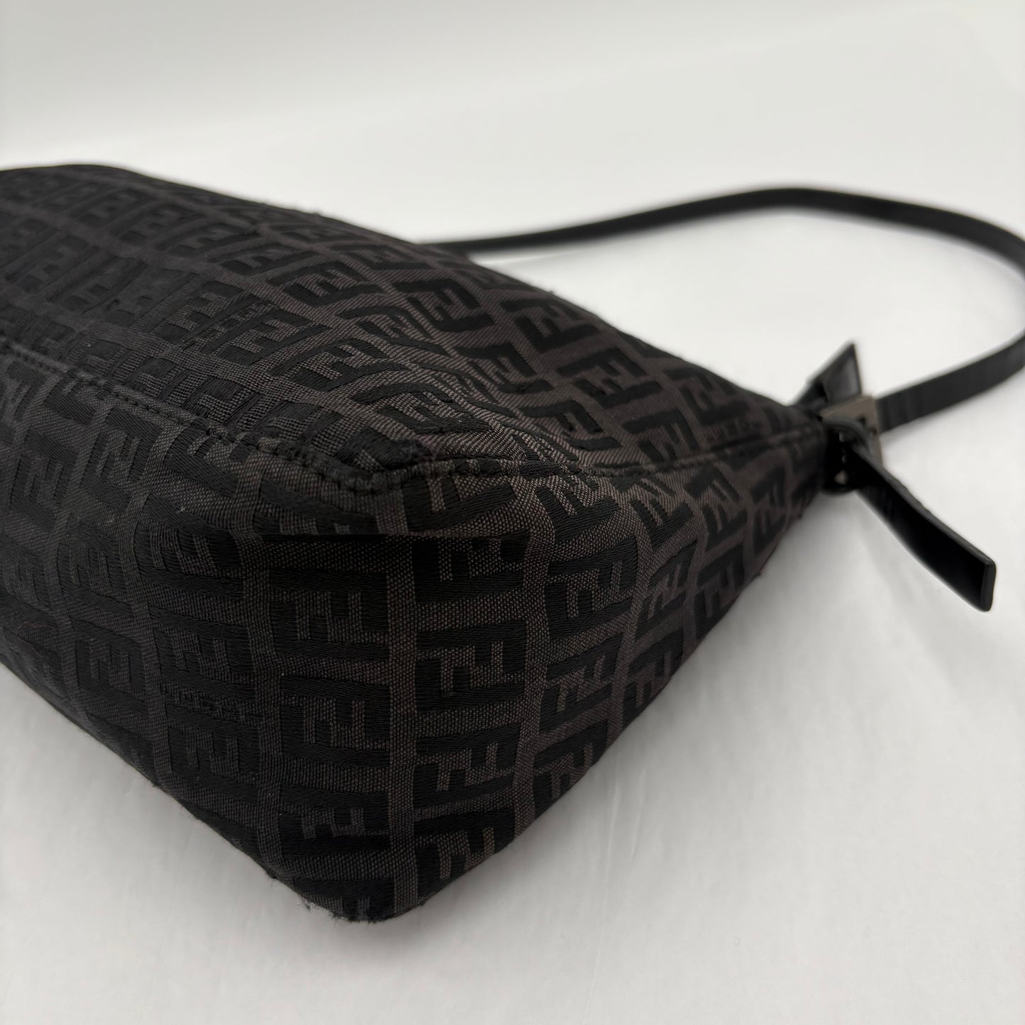 Fendi Zucchino Zipper Shoulder Bag