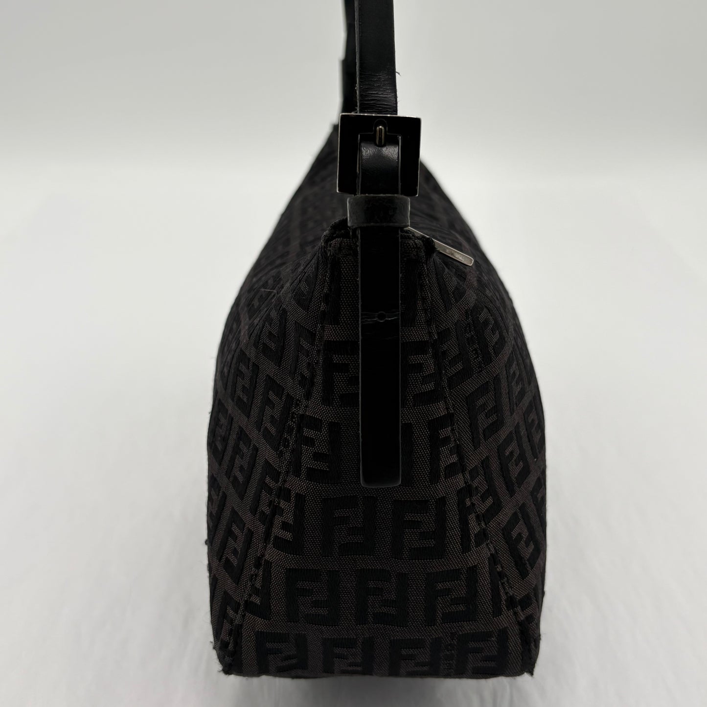 Fendi Zucchino Zipper Shoulder Bag