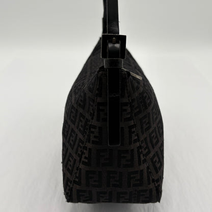 Fendi Zucchino Zipper Shoulder Bag