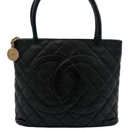 2008/09 Chanel Medallion Tote Black/Gold