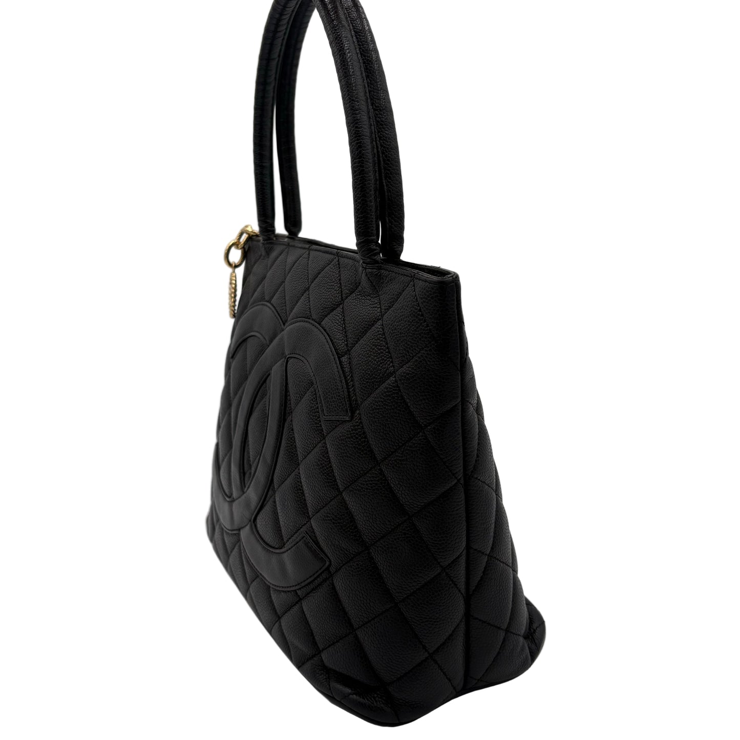 2008/09 Chanel Medallion Tote Black/Gold