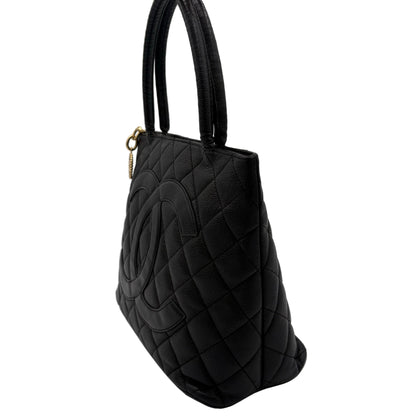 2008/09 Chanel Medallion Tote Black/Gold