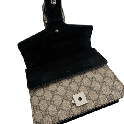 Gucci Dionysus Shoulder Bag-Beige/Black : Small