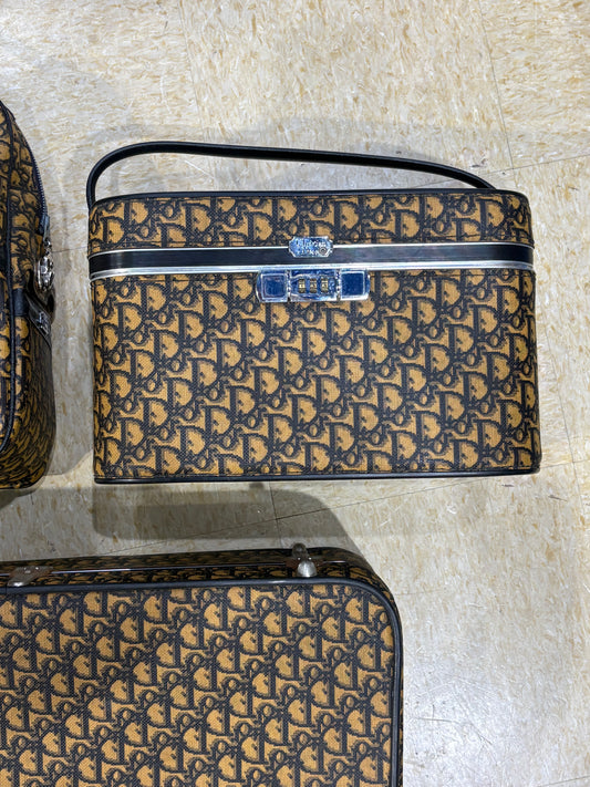 1970's Christian Dior Monogram Train Case