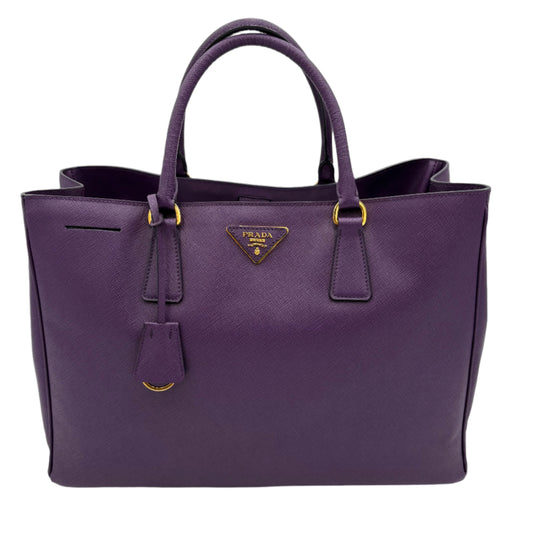 Prada Lux Saffiano Leather Tote-Purple : Medium