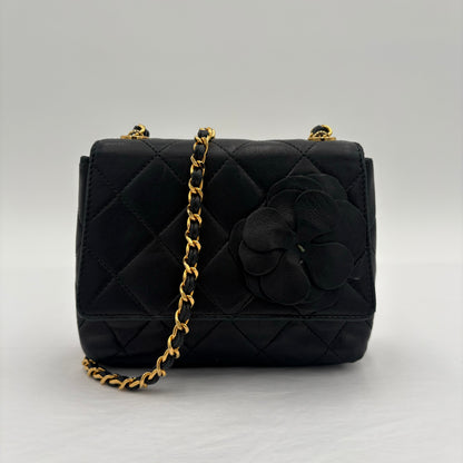 2000-02 Chanel Mini Camellia Flap Bag AS IS