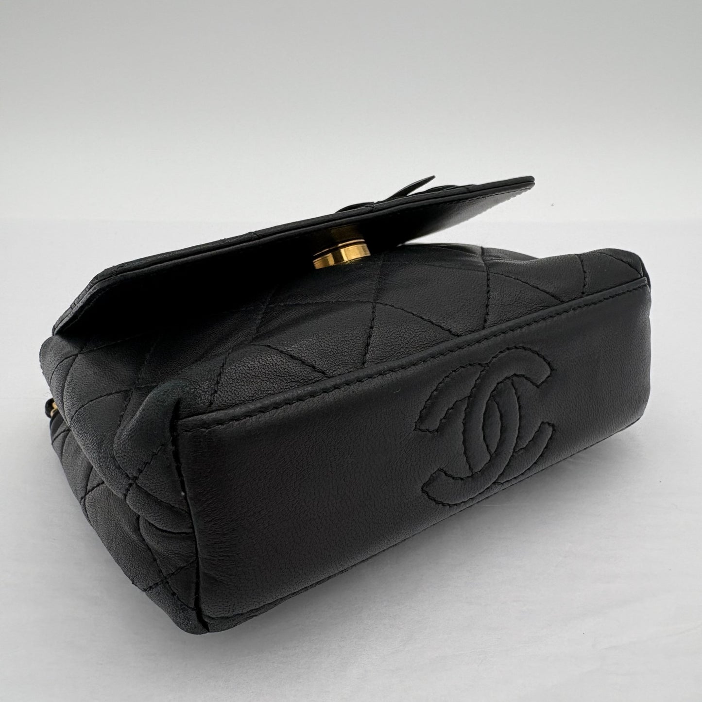 2000-02 Chanel Mini Camellia Flap Bag AS IS