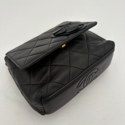 2000-02 Chanel Mini Camellia Flap Bag AS IS