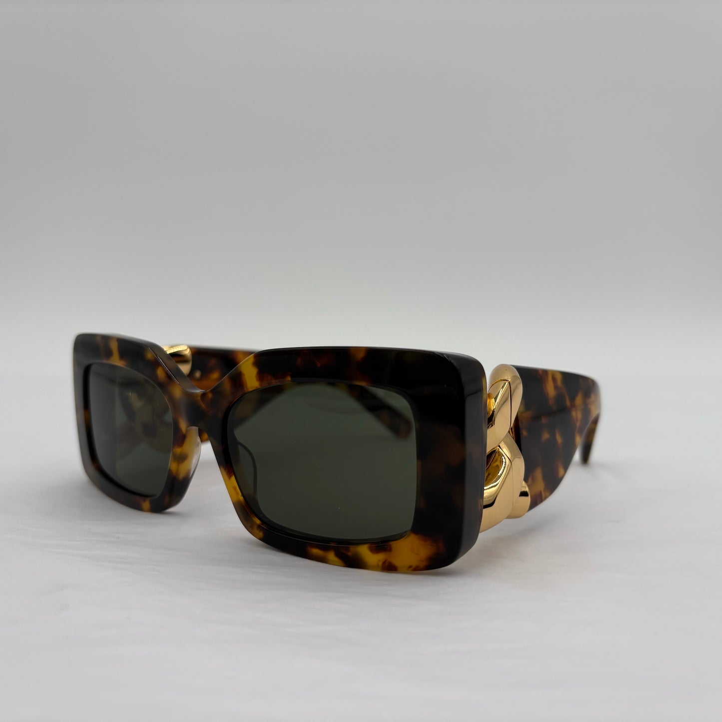 Stella McCartney Tortoise SC400461 Falabella Rectangular Sunglasses